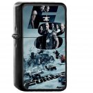 Fast And Furious 8 Poster Film Illustration Art - Oil Windproof Black Lighters Briquet Encendedor