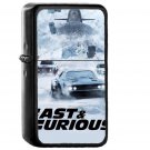 Fast And Furious Film Illustration Art - Oil Windproof Black Lighters Briquet Encendedor