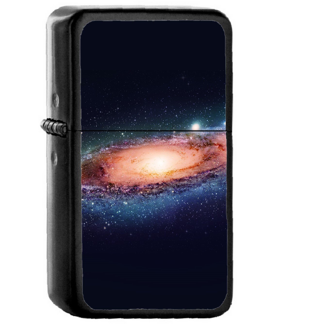 Galaxy Space Art Illust Planets Dark - Oil Windproof Black Lighters Briquet Encendedor