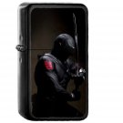 Gi Joe Snake Eye Ninja Art Dark Hero - Oil Windproof Black Lighters Briquet Encendedor