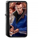Gta Game Art Illustration Art - Oil Windproof Black Lighters Briquet Encendedor