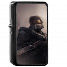Halo Cc Hero Game Illust Art - Oil Windproof Black Lighters Briquet Encendedor
