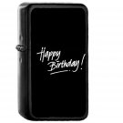 Happy Birthday Dark Event Writing - Oil Windproof Black Lighters Briquet Encendedor