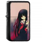 Hell Girl Enma Ai Illust - Oil Windproof Black Lighters Briquet Encendedor
