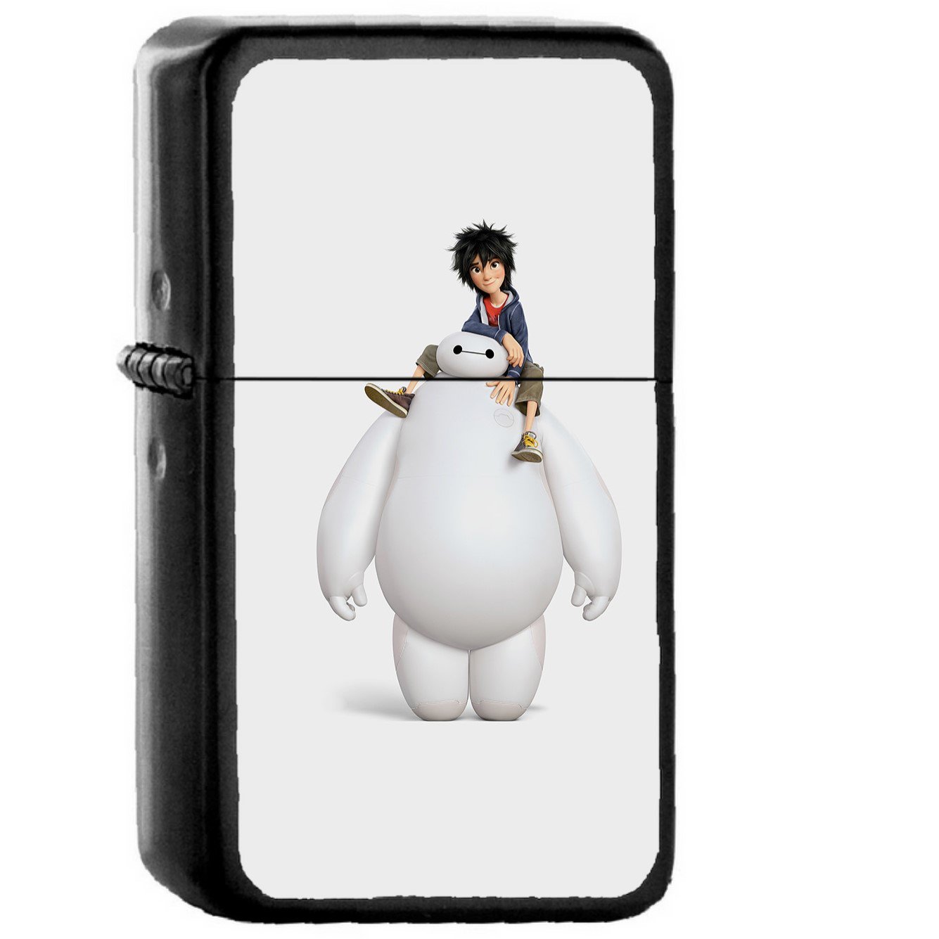 Hero 6 Illust Art Disney Cute - Oil Windproof Black Lighters Briquet Encendedor