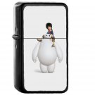 Hero 6 Illust Art Disney Cute - Oil Windproof Black Lighters Briquet Encendedor