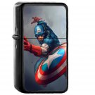 Hero Captain America Jeehyunglee Illustration Art Paint - Oil Windproof Black Lighters Briquet Encendedor