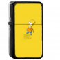 Hi I Am Bart Simpsons Minimal Cartoon - Oil Windproof Black Lighters Briquet Encendedor