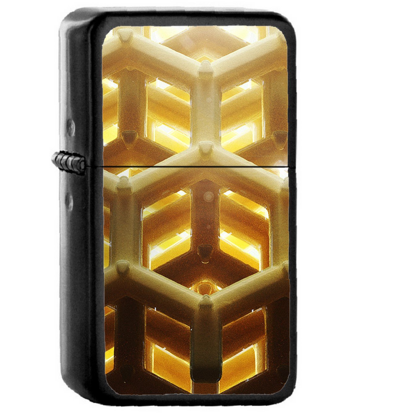 Honey Cube Gold - Oil Windproof Black Lighters Briquet Encendedor