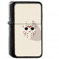 Horror Mask Illust Art Minimal Simple - Oil Windproof Black Lighters Briquet Encendedor