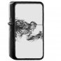 Hulk Illust Anger White Minimal Hero - Oil Windproof Black Lighters Briquet Encendedor