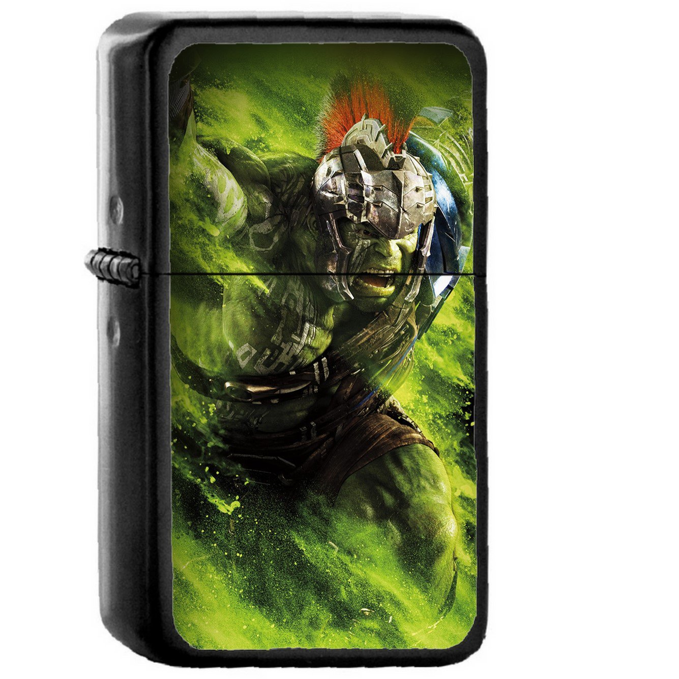 Hulk Ragnarok Red Film Marvel Hero Art Illustration - Oil Windproof Black Lighters Briquet Encendedor
