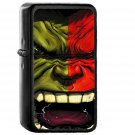 Hulk Red Anger Cartoon Illustration Art Dark - Oil Windproof Black Lighters Briquet Encendedor