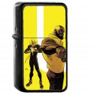 Ironfist Marvel Yellow Hero Illustration Art - Oil Windproof Black Lighters Briquet Encendedor