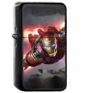 Ironman Hero Marvel Illustration Art - Oil Windproof Black Lighters Briquet Encendedor