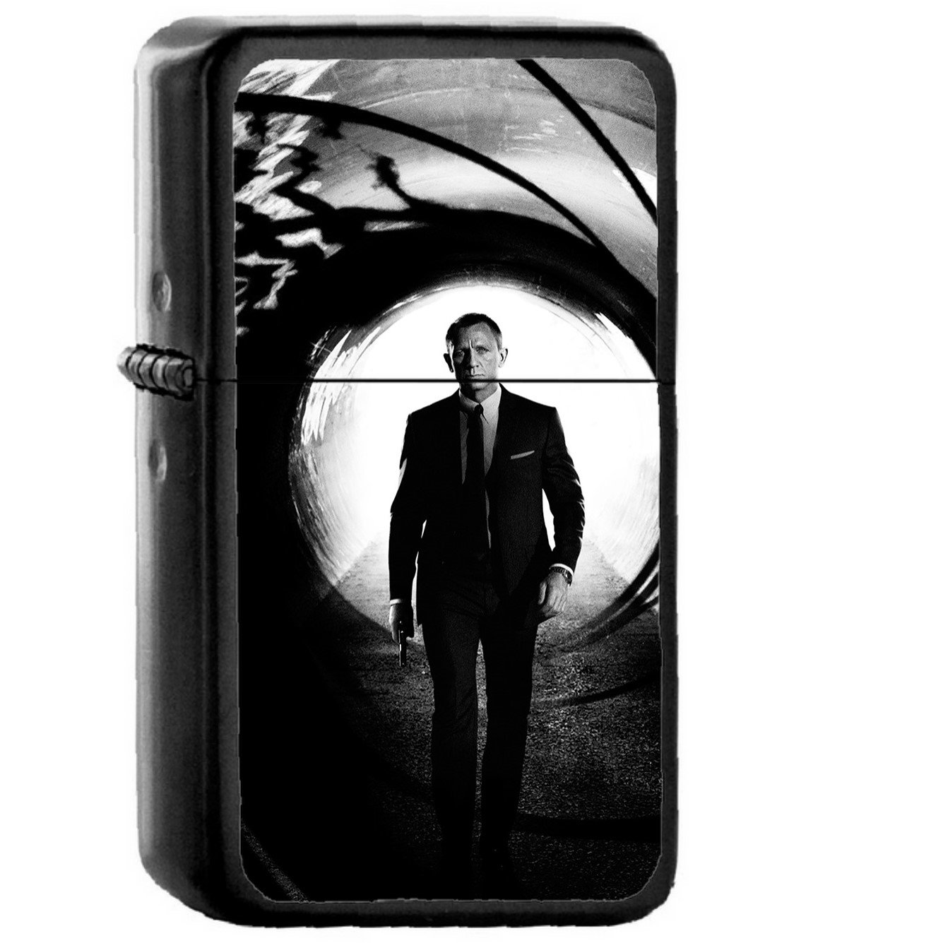 James Bond 007 Skyfall Film Poster - Oil Windproof Black Lighters Briquet Encendedor