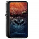 Kong Skull Island Red Blue Film Illustration Art - Oil Windproof Black Lighters Briquet Encendedor
