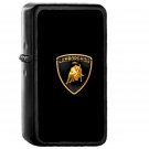 Lamborghini Logo Art Car Minimal Dark - Oil Windproof Black Lighters Briquet Encendedor
