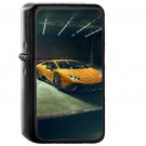 Lamborghini Yellow Car Garage Art - Oil Windproof Black Lighters Briquet Encendedor