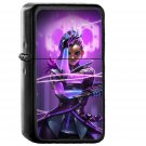 Liang Xing Overwatch Sombra Purple Game Hero Illustration Art - Oil Windproof Black Lighters Briquet Encendedor