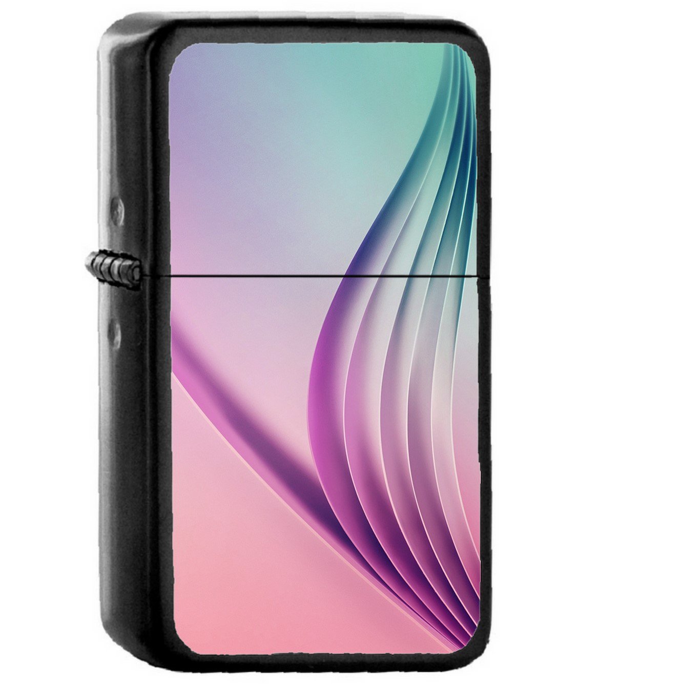 Line Art Samsung Galaxy S6 Pink - Oil Windproof Black Lighters Briquet Encendedor