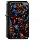 Lol Art Chracters Illust Game - Oil Windproof Black Lighters Briquet Encendedor