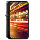 London City Car Lights Night Bokeh Red - Oil Windproof Black Lighters Briquet Encendedor