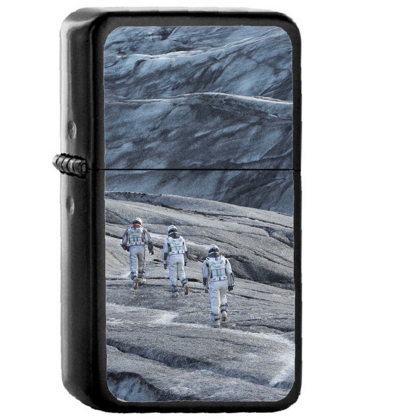 Mann Interstellar Space Film Planet - Oil Windproof Black Lighters Briquet Encendedor