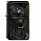 Mario Stabile Station Skull Man Illustration Art - Oil Windproof Black Lighters Briquet Encendedor