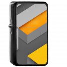 Marshmallow Android Yellow Triangle - Oil Windproof Black Lighters Briquet Encendedor