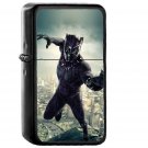 Marvel Film Hero Blackpanther Art Illustration - Oil Windproof Black Lighters Briquet Encendedor