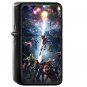 Marvel Infinity war Avengers Hero Art - Oil Windproof Black Lighters Briquet Encendedor