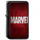 Marvel Logo Film Art Illust Minimal - Oil Windproof Black Lighters Briquet Encendedor