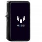 Messi Logo Art Minimal Dark - Oil Windproof Black Lighters Briquet Encendedor