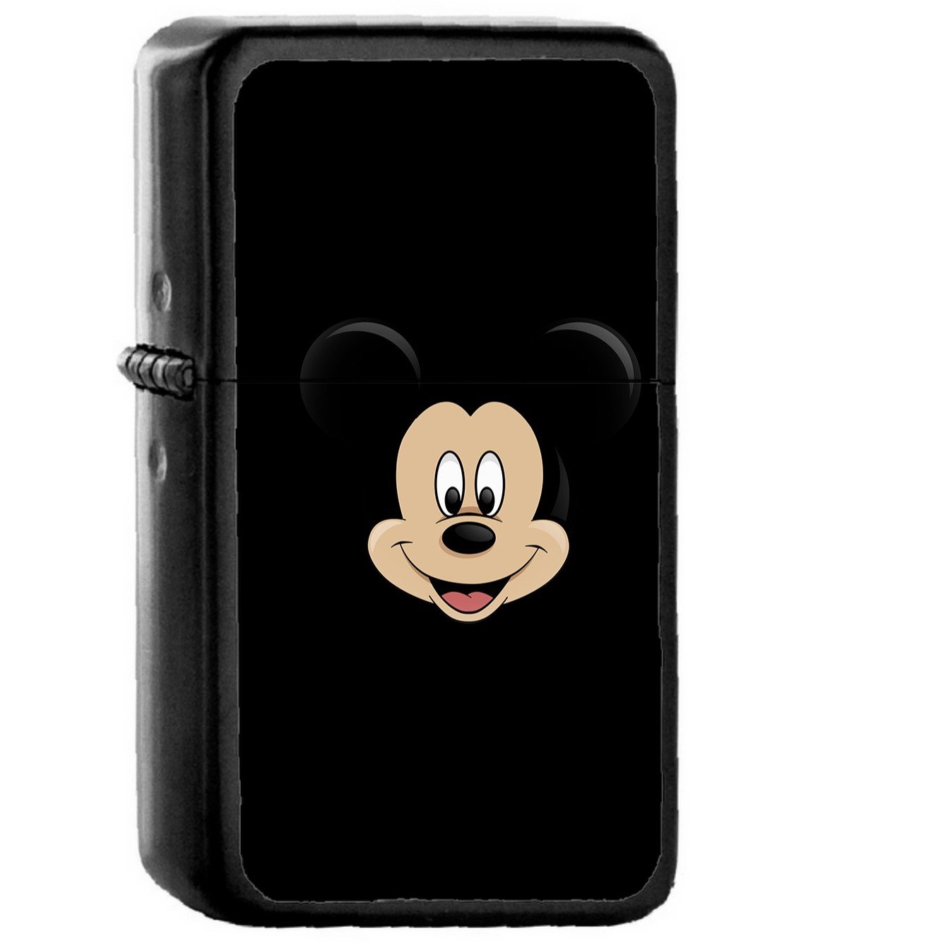 Mickey Mouse Dark Logo Disney - Oil Windproof Black Lighters Briquet Encendedor