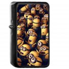 Minions Despicable Me Cute Yellow Art Illustration - Oil Windproof Black Lighters Briquet Encendedor