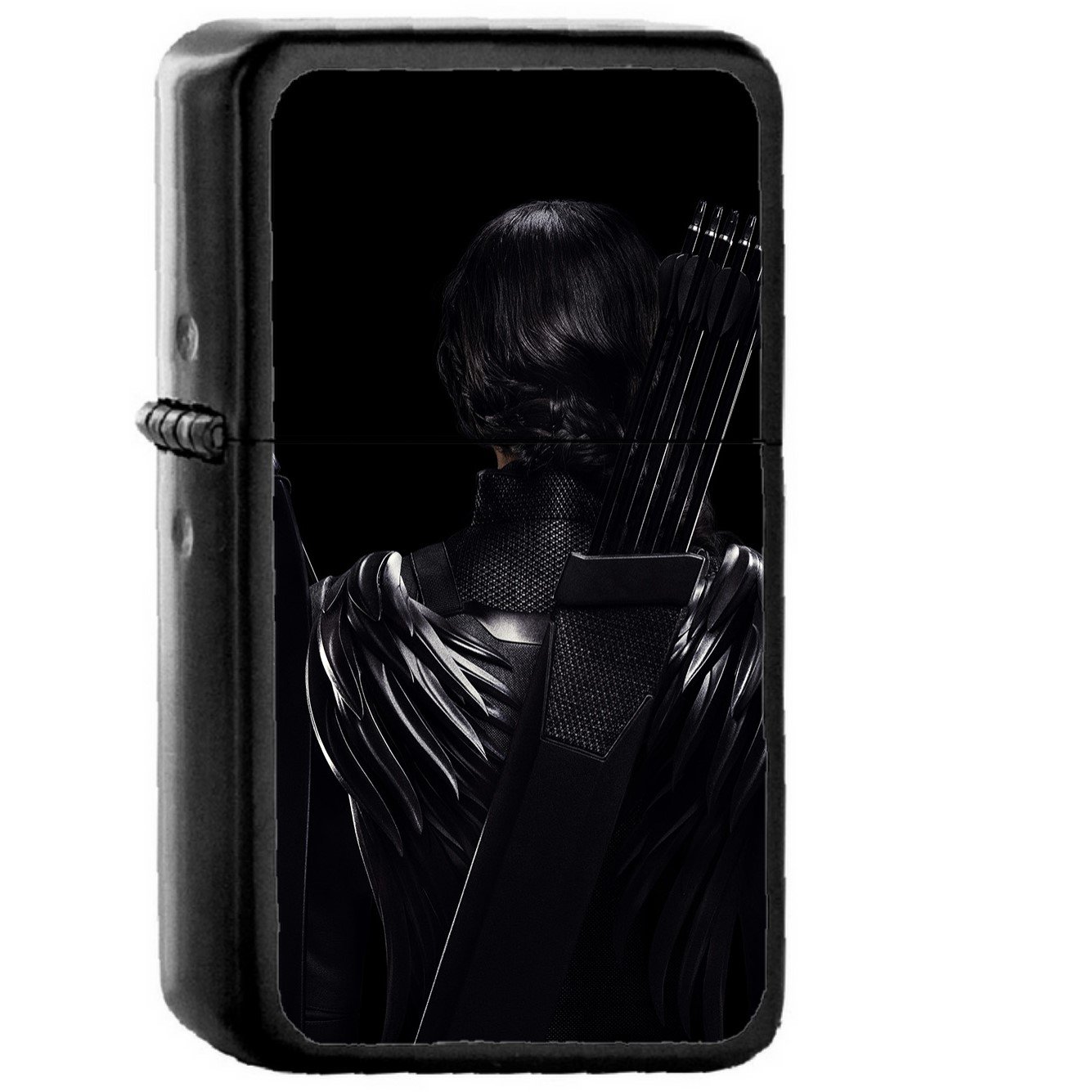 Mockingjay Hunger Game Dark - Oil Windproof Black Lighters Briquet Encendedor