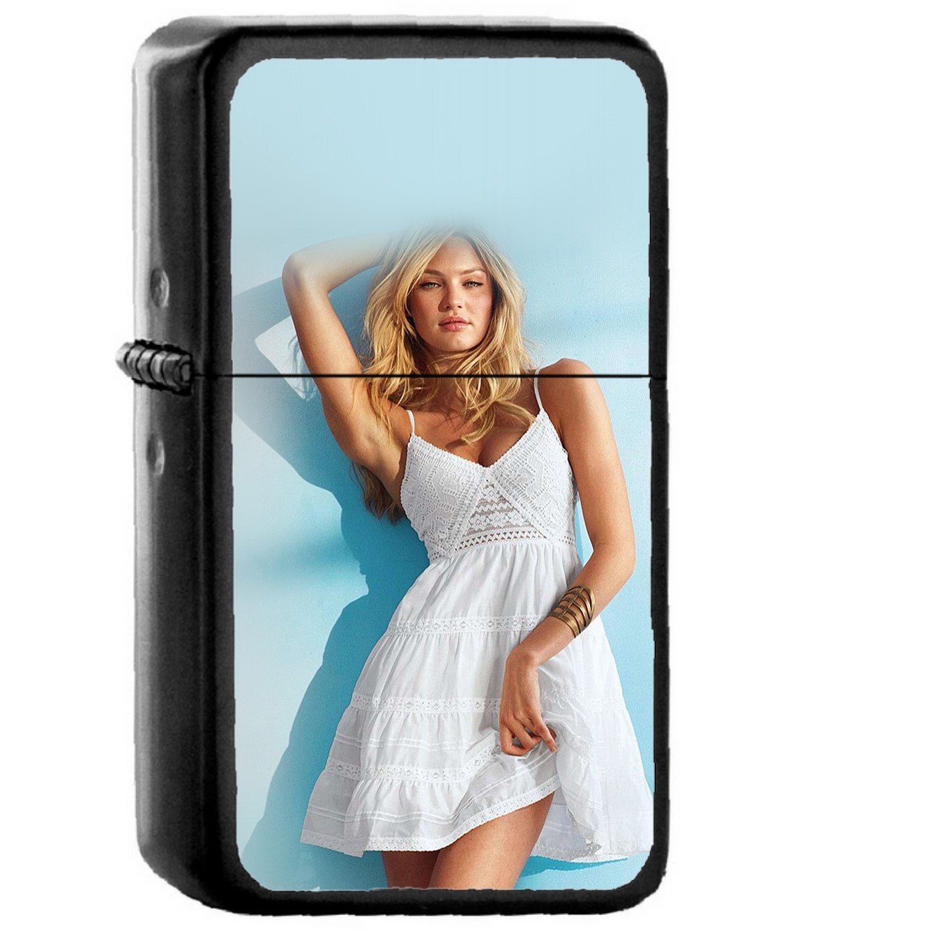 Model Candice Swanepoel Girl Victoria - Oil Windproof Black Lighters