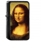 Mona Lisa Classic Paint Illustration Art - Oil Windproof Black Lighters Briquet Encendedor