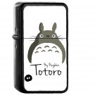 My Neighbor Totoro Art Minimal - Oil Windproof Black Lighters Briquet Encendedor