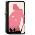 New Hope Star wars Art Minimal - Oil Windproof Black Lighters Briquet Encendedor