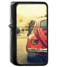 Old Car Street Vintage - Oil Windproof Black Lighters Briquet Encendedor