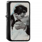 Old Couple Love Vintage Art Illust Anderson Harry - Oil Windproof Black Lighters Briquet Encendedor