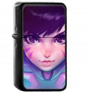 Overwatch Diva Cute Game Art Illustration - Oil Windproof Black Lighters Briquet Encendedor