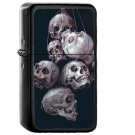 Paint Skull Green Dark Yanjun Cheng Illustration Art - Oil Windproof Black Lighters Briquet Encendedor