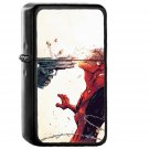 Punisher Spiderman Tonton Revolver Illustration Art Gun - Oil Windproof Black Lighters Briquet Encendedor