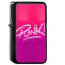 Punk Neon Sign Art Minimal Illustration Art Red - Oil Windproof Black Lighters Briquet Encendedor