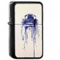 R2 D2 Minimal Painting Star Wars Art Illustration - Oil Windproof Black Lighters Briquet Encendedor