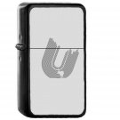 Raindeer Minimal Simple Art Illust White - Oil Windproof Black Lighters Briquet Encendedor
