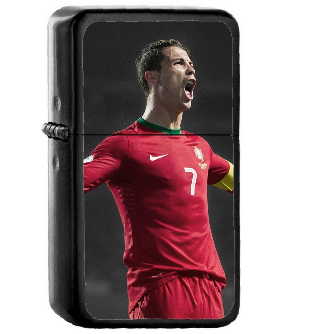 Ronaldo Roar Color Number Seven - Oil Windproof Black Lighters Briquet Encendedor